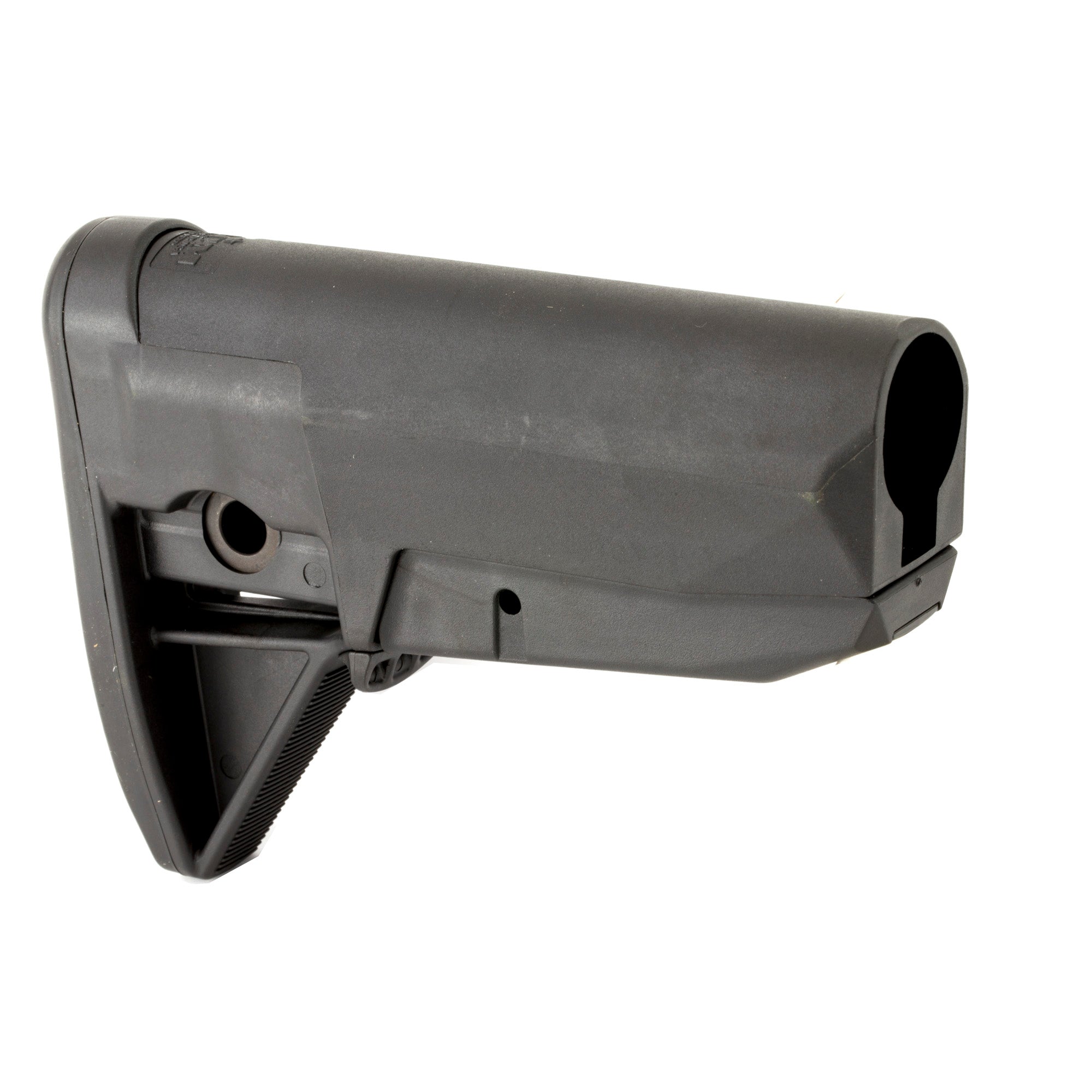 Bravo Company BCMGUNFIGHTER Mod 0 Adjustable Stock designed for mil-spec buffer tubes, featuring ambidextrous sling mounts and a non-slip rubber butt pad.