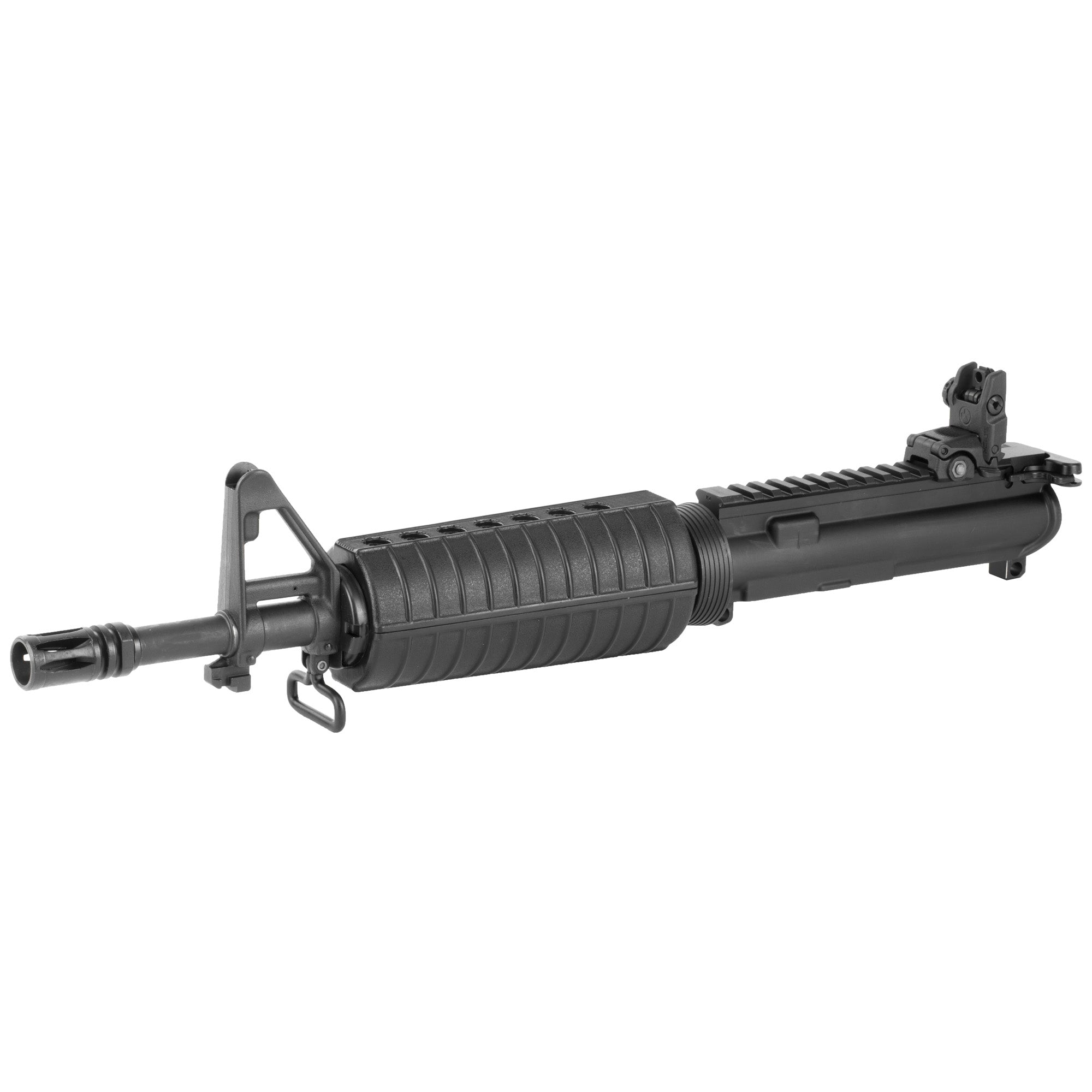 Colt's Manufacturing Complete Upper with 11.5-inch lightweight barrel, A2 front sight, and Magpul BUIS rear sight, finished in black, for 223 Rem/556NATO rifles