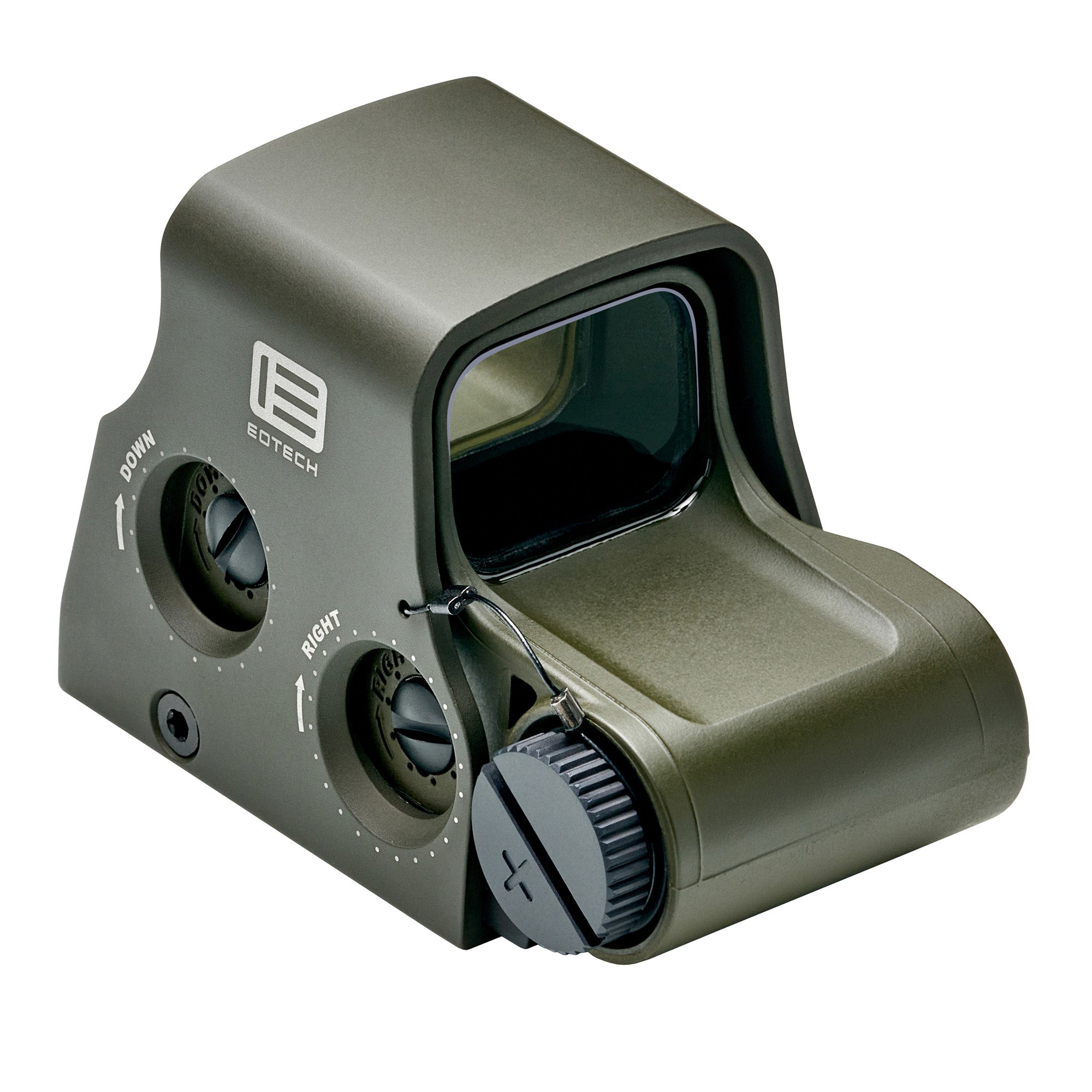 EOTech XPS2 Holographic Sight in Olive Drab Green with Red Reticle, featuring a 68MOA ring and 1MOA dot for precise targeting
