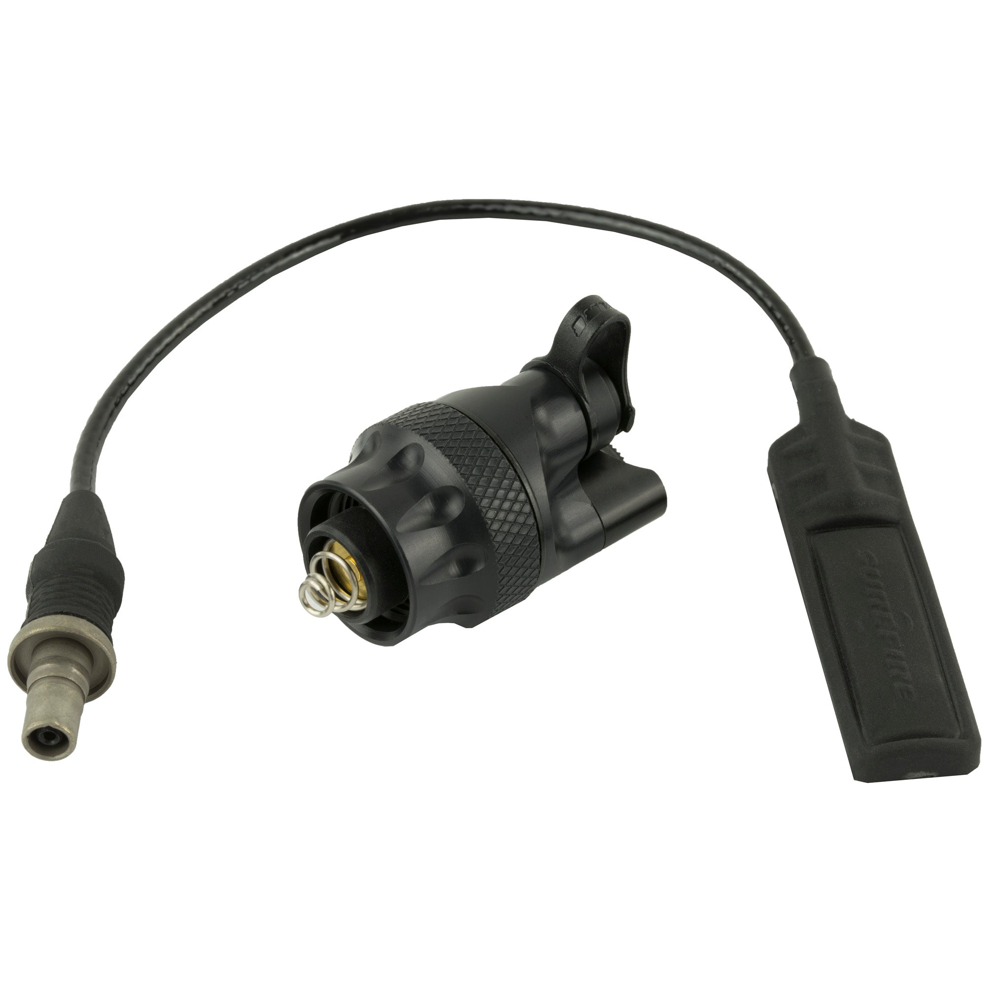 Surefire Scoutlight Switch Assembly with Click On/Off Pushbutton and Remote Tape Switch Black